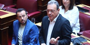 O Σωκράτης Φάμελλος στη Βουλή