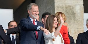 Ο βασιλιάς Φελίπε με την μικρότερη κόρη του Ινφάντα Σοφία