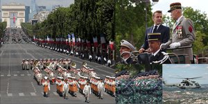 Στιγμιότυπα από την παρέλαση για την εθνική γιορτή της Γαλλίας στο Παρίσι