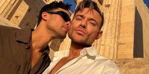 Ο Δημήτρης Γιαννέτος με τον αρραβωνιαστικό του Φελίπε Καρντόσο