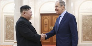 Κιμ Γιονγκ Ουν και Σεργκέι Λαβρόφ