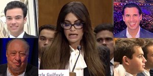 Κίμπερλι Γκίλφοϊλ: Ποιοι ήταν δίπλα της κατά την ακρόαση στη Γερουσία -Ο γιος της, ο πρώην σύζυγός της ο εγγονός του Τραμπ και οι Έλληνες φίλοι της