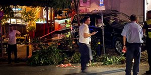 Το σημείο που σημειώθηκε το ατύχημα με τζιπ στο Κολωνάκι