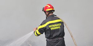 Πυροσβέστης στην Κροατία