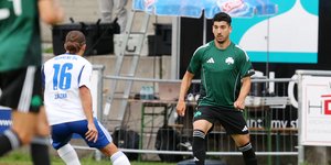 Ο Δημήτρης Λημνιός με τη φανέλα του Παναθηναϊκού