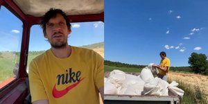 Ο Μπόμπαν Μαριάνοβιτς σε ρόλο αγρότη
