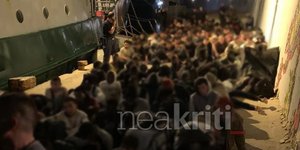 Μετανάστες στην Αγία Γαλήνη Κρήτης