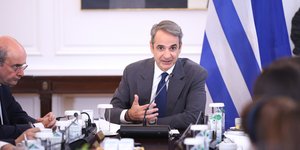Ο Κυριάκος Μητσοτάκης σε υπουργικό