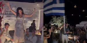 Η Χριστίνα Μπόμπα γιόρτασε τα γενέθλιά της στην Πάρο