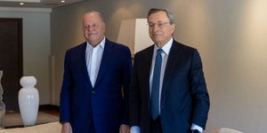 Ευάγγελος Μυτιληναίος και Μάριο Ντράγκι