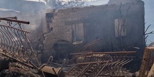 Καμένο σπίτι πυρκαγιά