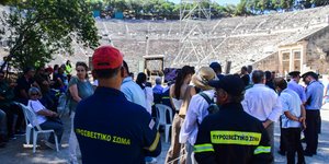 Άσκηση ετοιμότητας «ΘΥΜΕΛΗ» για την αντιμετώπιση πυρκαγιάς στο Αρχαίο Θέατρο Επιδαύρου