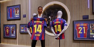 Ο Ράσφορντ με τη φανέλα της Μπαρτσελόνα