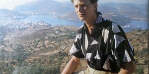 Ο Ντέιβιντ Μπόουι στην Πάτμο το καλοκαίρι του 1985 / FACEBOOK