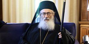 Ο Αρχιεπίσκοπος της Ιεράς Μονής Όρους Σινά, Δαμιανός