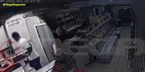 Άνδρας εισβάλλει σε σούπερ μάρκετ και αυτοτραυματίζεται