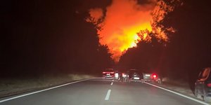 Μεγάλη φωτιά στη Θάσο