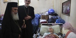 Οι πατριάρχες Θεόφιλος και Πιτσαμπάλα