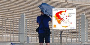 Στο «κόκκινο» η θερμική επιβάρυνση σήμερα και αύριο στη χώρα