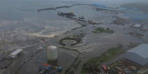 Φωτό από τα νερά που πλημμύρισαν την ρωσική επαρχία