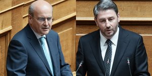 Κωστής Χατζηδάκης και Νίκος Ανδρουλάκης