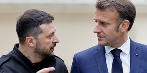 Βολοντιμίρ Ζελένσκι και Εμανουέλ Μακρόν