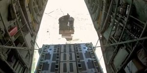 Hellenic Air Force planes have delivered food aid to Gaza