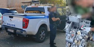 Στιγμιότυπα από την επιχείρηση της ΕΛΑΣ