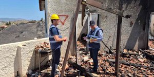 Αυτοψία στις πληγείσες περιοχές στην Ανατολική Αττική