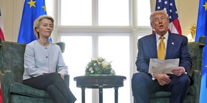 Ντόναλντ Τραμπ και Ούρσουλα φον ντερ Λάιεν