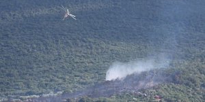Ρίψεις από ελικόπτερο στην Πελεή Αργολίδας