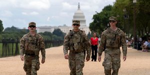 Εθνοφρουροί σε περιπολία στην Ουάσιγκτον