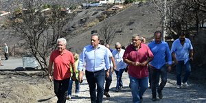 Στα καμένα της Αττικής ο Σ. Φάμελλος 