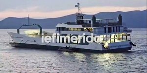 Το φέρι μποτ που προσέκρουσε σε ξέρα στα Νέα Στύρα