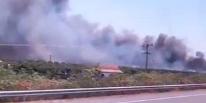 Φωτιά στην Ιόνια οδό, κοντά στην Γουριώτισσα