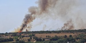 Φωτιά στην Κεφαλονια στα Περατάτα 