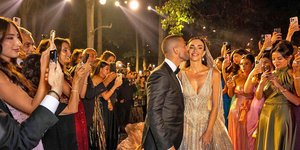 Η Zein Qutami και ο Celio Saab γιόρτασαν τον γάμο τους με ένα μαγευτικό δείπνο στη Φάκρα του Λιβάνου/Φωτογραφία: Profimedia