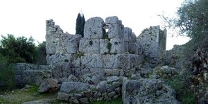 Άποψη της πυργοειδούς κατασκευής των Ελληνιστικών χρόνων στο Άνω Άνδηρο