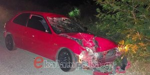 Αιματηρό τροχαίο στην Καλαμπάκα