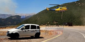Βελτιωμένη η εικόνα της φωτιάς στην Αροανία Καλαβρύτων