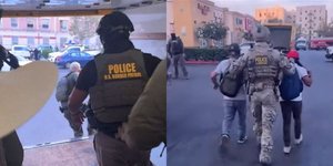 Στιγμιότυπα από την επιχείρηση πρακτόρων της ICE για τη σύλληψη μεταναστών στο Λος Άντζελες