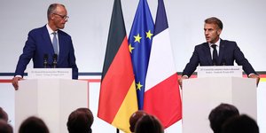 Φρίντριχ Μερτς και Εμανουέλ Μακρόν