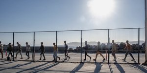 Μετανάστες στο λιμάνι του Λαυρίου