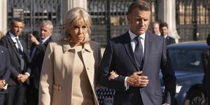 Το προεδρικό ζεύγος της Γαλλίας, Εμανουέλ και Μπριζίτ Μακρόν