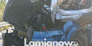 Τροχαίο με νταλίκες στην εθνική οδό Λαμίας-Θεσσαλονίκης