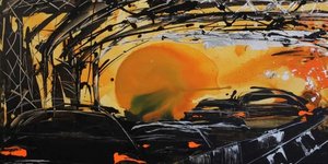 O πίνακας της Μίνας Βαλυράκη για τη Λένα Σαμαρά