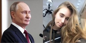 O Ρώσος πρόεδρος Βλαντίμιρ Πούτιν και η φημολογούμενη κόρη του, Ελιζαβέτα Κριβονόγκιτς