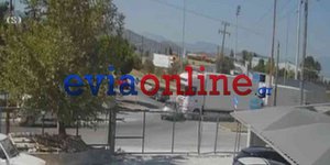 Βίντεο-σοκ από το τροχαίο στο Σχηματάρι: Φορτηγό πέφτει με ταχύτητα σε ΙΧ