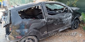 Το αυτοκίνητο του 27χρονου οδηγού στα Χανιά