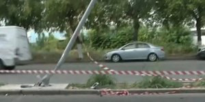 Εικόνα από το τροχαίο στην Μοναστηρίου